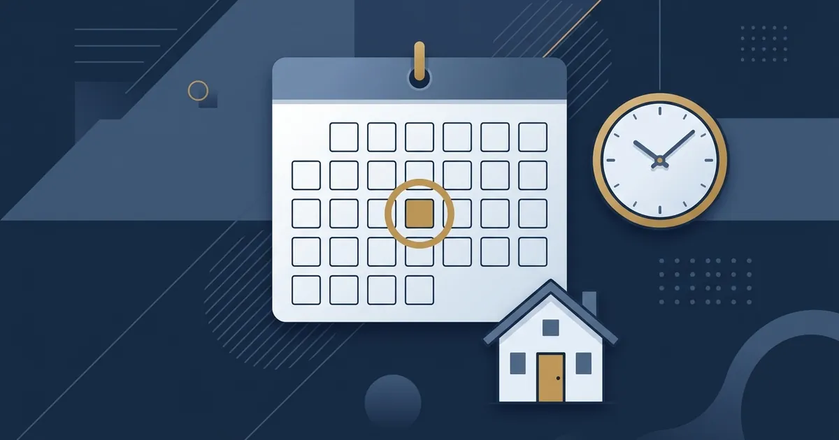 달력의 한 날짜에 표시가 찍힌 모습을 담은 플랫 벡터 도식