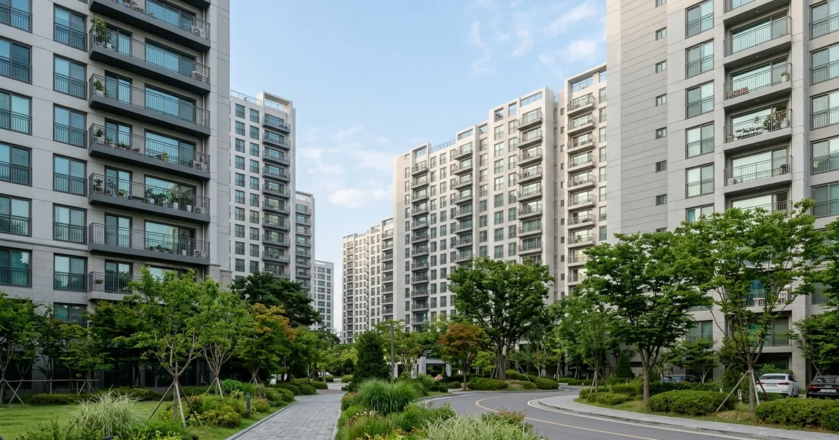 상가건물과 계산 과정을 상징적으로 배치한 사실적인 장면 이미지